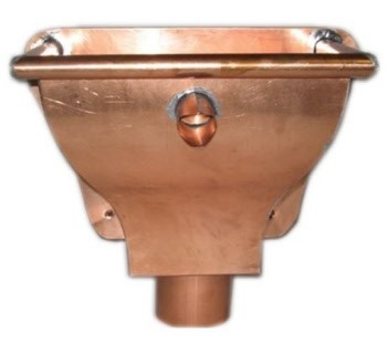[131914] .ER8cu - VERGAARBAK TRECHTER KOPER 80MM ROND