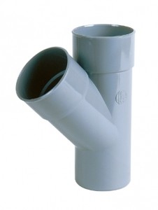 [2166 100] BT14 - T-STUK GRIJS SANITAIR 100MM 45° MFF