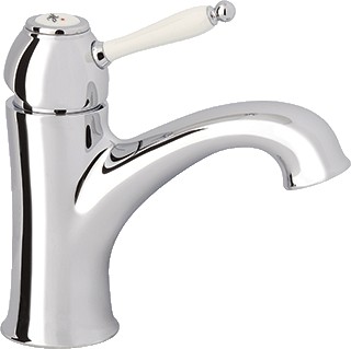 [DAMIXA 3703400] 3703400 - DAMIXA TRADITION WASTAFELMENGKRAAN MET WITTE HENDEL Z. AUTO LED. CHR.