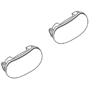  02490P0M - GROHE O SET AFDEKKAPJES VOOR INSTELGREEP 