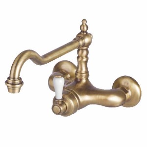 [R10.9021.89] R10.9021.89 - KVR RETRO MUUR KEUKENKRAAN HERMITRAGE OUD BRONS