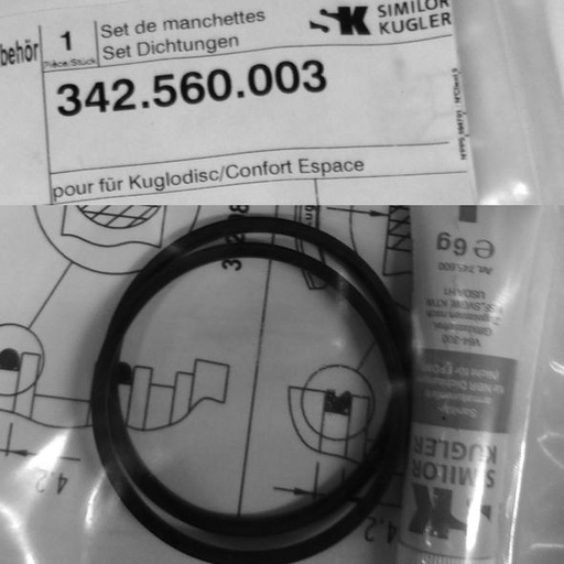 [342.560.003] 342.560.003 - KVR O DICHTINGSSET VOOR KUGLER KEUKENKRAAN