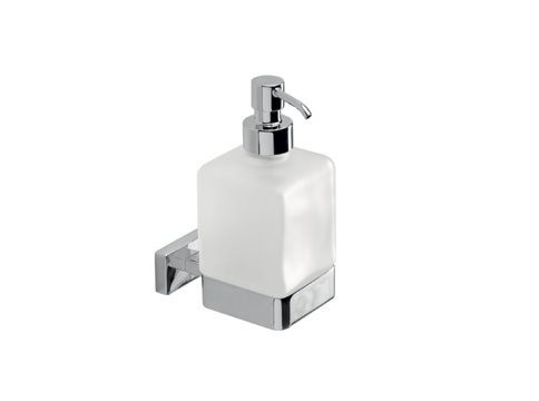 [ A18120 CR 21] A18120CR21 - INDA LEA ZEEPDISPENSER WAND + FLACON IN GESATINEERD GLAS