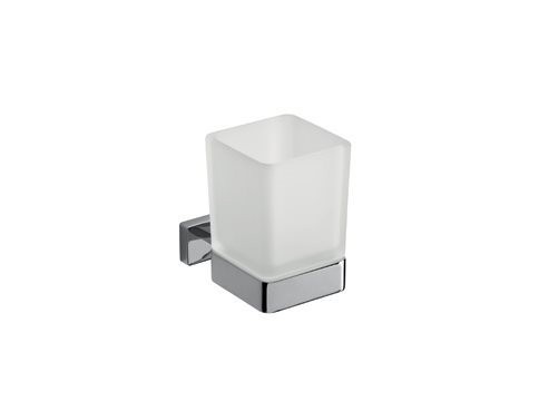 [ A18100 CR 21] INDA LEA BEKERHOUDER WAND + GESATINEERDE BEKER > 2016