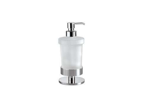 [ A4667Z CR 21] A4667ZCR21 - INDA TOUCH ZEEPDISPENSER VRIJSTAAND + GESATINEERDE BEKER