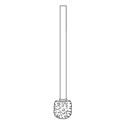 [INDA R07140] R07140 - INDA O TOILETBORSTEL VAN VERCHROOMD MESSING VOOR ART. A07140 EXPORT