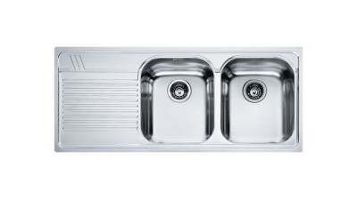 [AML621L1] AML621L1 - FRANKE ARMONIA SPOELTAFEL LINNENMOTIEF BUITENMAAT 1160 X 500 DRUIPBLAD LINKS 