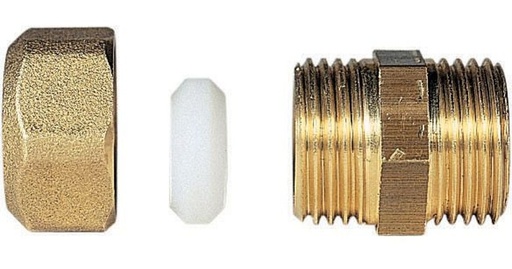 [6243 1/4 8 K] WATTS KNELKOPPELING 1/4M   8  KUNSTOF