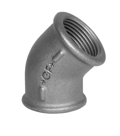 [NR 120 3/4 Z] 120-5S - COUDE 3/4 FF 45° ZWART