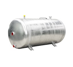 [546547] NULL - HERMES HORIZONTALE GALVA KETEL 200L MET FLENS