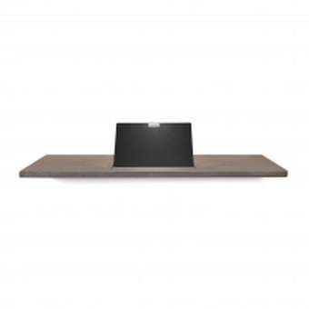[WBSHELF78MZ] WBSHELF78MZ - LOOOX MASSIEF EIKEN BADPLANK MET MAT ZWART INLEG 78x20x2
