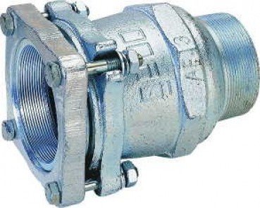 [746 4] 01.220.01.09 - RAC FONTE RECHTE KOPPELING 4"M X 4"