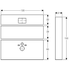 [442.331.00.1] 442.331.00.1 - GEBERIT GIS easy GIPSPLAAT VOOR WC