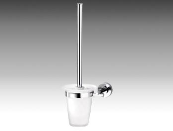 [INDA A17140 CR 21] INDA LINEA WC-BORSTELHOUDER WAND + GLAZEN BEKER ///