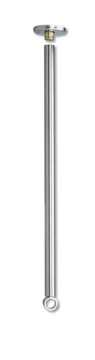 [3372] 3372 - DELABIE PLAFONDSTEUN VR GORDIJNSTANG CHROOM DIA 16MM