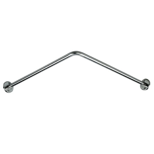[361] 361 - DELABIE GORDIJNSTANG HOEK 80 X 80 CHROOM