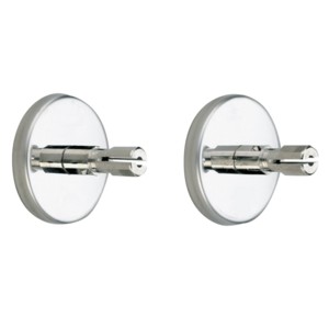 [2392] 2392 - DELABIE WANDDSTEUN VR GORDIJNSTANG CHROOM 20MM