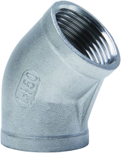 [120I 3/4] 6120-034 - COUDE INOX 45° FF 3/4