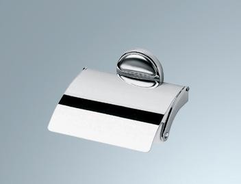[INDA 21260 CT] INDA MOON PAPIERHOUDER + KLEP CHR.