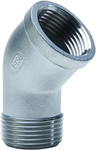 [121I 1 1/2] 6121-112 - COUDE INOX 45° MF 6/4