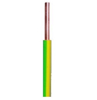 [107734] N00400GG - KABEL VOB (H07V-U) 2,5 MM² 450/750 V Eca GEEL GROEN