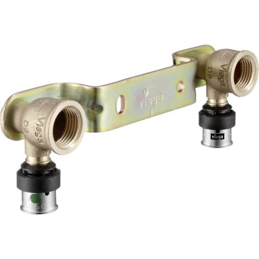 [SMP 2X16 1/2] VIEGA SMARTPRESS MUURPLAATBEUGEL DUBBEL 16 X 1/2  150MM