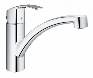 [GROHE 33 281 002 *] 33281002 - GROHE EUROSMART KEUKENKRAAN CHR. Lage uitloop *