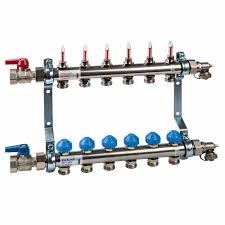 [0005160] 10080704 -  GEMONTEERDE KOL GROEP  VLOERVERWARMING VOOR 2 KRINGEN 4/4 INOX