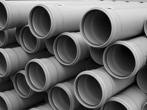 [916005GLAD] 0205160032 - BUIS GRIJS RIOOL 160MM 5M 3.2MM GLAD   ( prijs per meter ! )