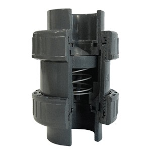 [120TRV 32] 1V23003200 - PVC U TERUGSLAGKLEP SPRINGVEEROM TE LIJMEN EPDM 32MM