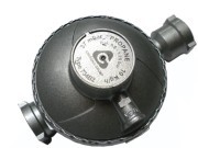 [07 356] S5276 - GAS ONTSPANNER GRIJS vast 37MBAR 1/4IN 3/8UIT 4KG