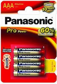 [846941] 1674 - PANASONIC BATTERIJ LR03PPG/4BP  PRO POWER AAA  BATTERIJ