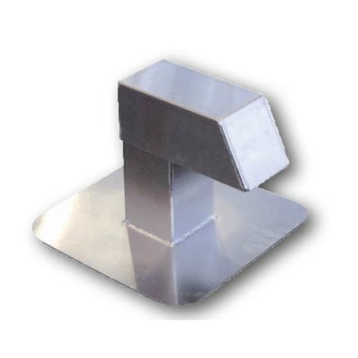 [0000486] DAKDOORVOER AIRCO PLAT DAK GALVA 220X120 GEISOLEERD