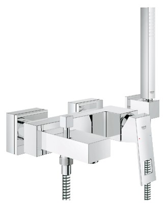  23141000 - GROHE EUROCUBE BAD/DOUCHE KRAAN COMPLEET CHR.