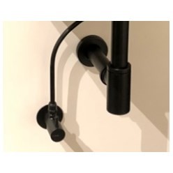 [ZTUB010 NO] ZTUB010NO - PAFFONI BUISJE 10 MM MAT ZWART 34.5 CM