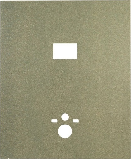 [MDF WC] MDF WC - MDF/SYSTEMFIX PLAAT SANIPAN WC 1M B X 1.3 M H GROEN