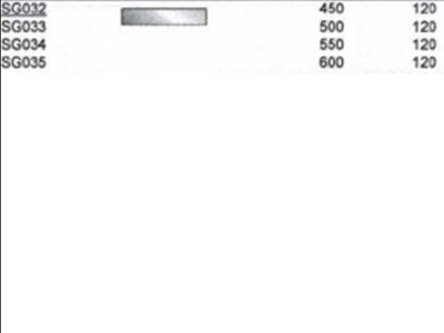 [SG034] 11105T031SG034 - TABLET KLAAR GLAS 55 X 12 STANDAARD