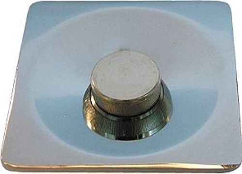 [11233] 09.85.15 - GEVELKOM CHROME VIERKANT 9.5x9.5mm