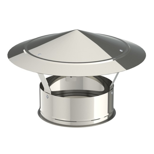 [023494] 1-19-0100-200 - EINDSTUK MET KAP INOX 200-250MM OPSINOX