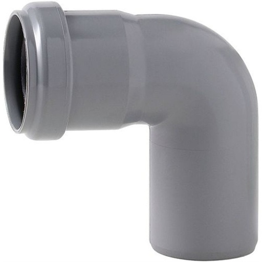 [2092J 32] RO4239100 - COUDE GRIJS PVC MET JOINT 32MM 90°