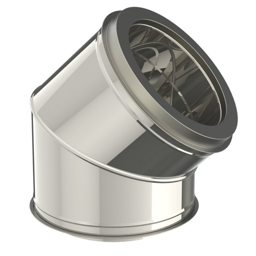 [023461] NULL - COUDE INOX DW 131-180MM 45° OPSINOX