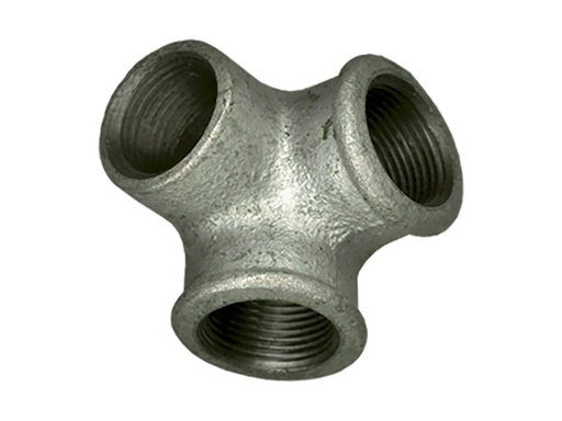 [NR 221 3/8 G] DRIEWEGCOUDE 3/8 GALVA
