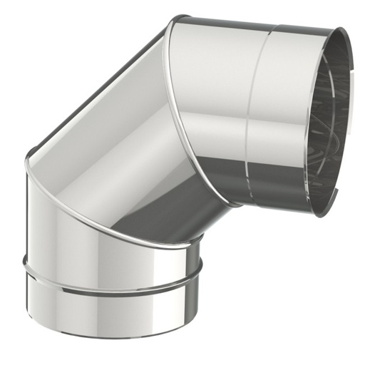 [23470] NULL - COUDE INOX ENKELWANDIG 180MM 90° 