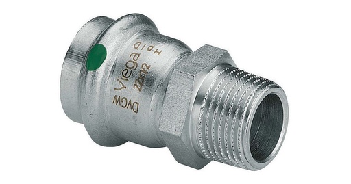 [PI4243 22 4/4] VIEGA PERS INOX PUNTSTUK 22 X 4/4M