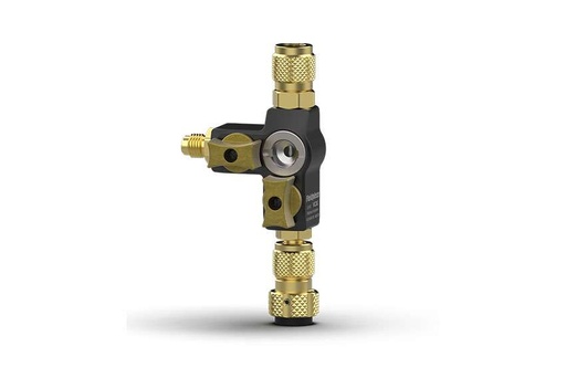 [FPI-8402] FPI-8402-000 - FIELDPIECE SCHRAEDERVENTIEL DUBBELE KRAAN SLANG 1/4 - 5/16