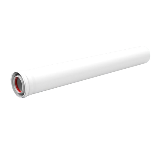 [14067] 610-2000MHP15 - RLX CONCENTRISCHE BUIS 2 METER 60/100 WIT PP/ALU