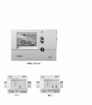 [THEBEN 813] NULL - THEBEN 2 X THERMOSTAAT 813 + DRAADLOZE ONTVANGER  ( voor 2 zones )