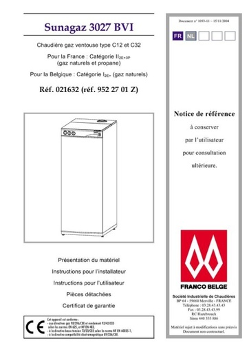 [021 704] NULL - FRANCO SUNAGAZ 4032 BVI MET BOILER