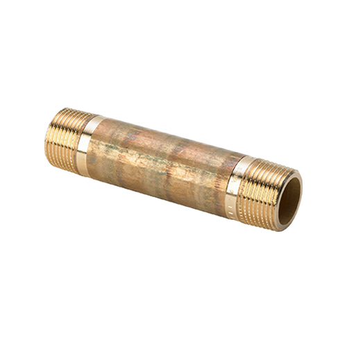 [3530 1/2 12] BUISNIPPEL BRONS 1/2 12CM